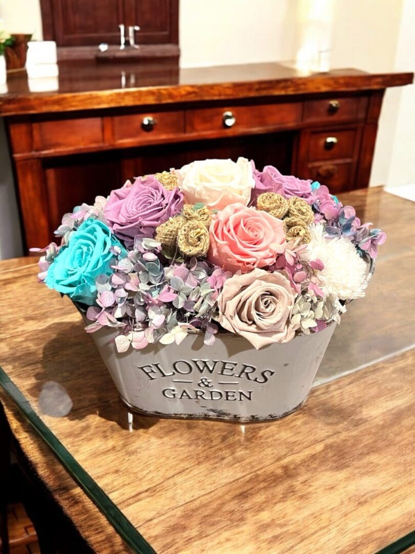 Farmhouse Rustic White Forever Rose - Image 2