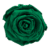 A green rose is shown on the screen.
